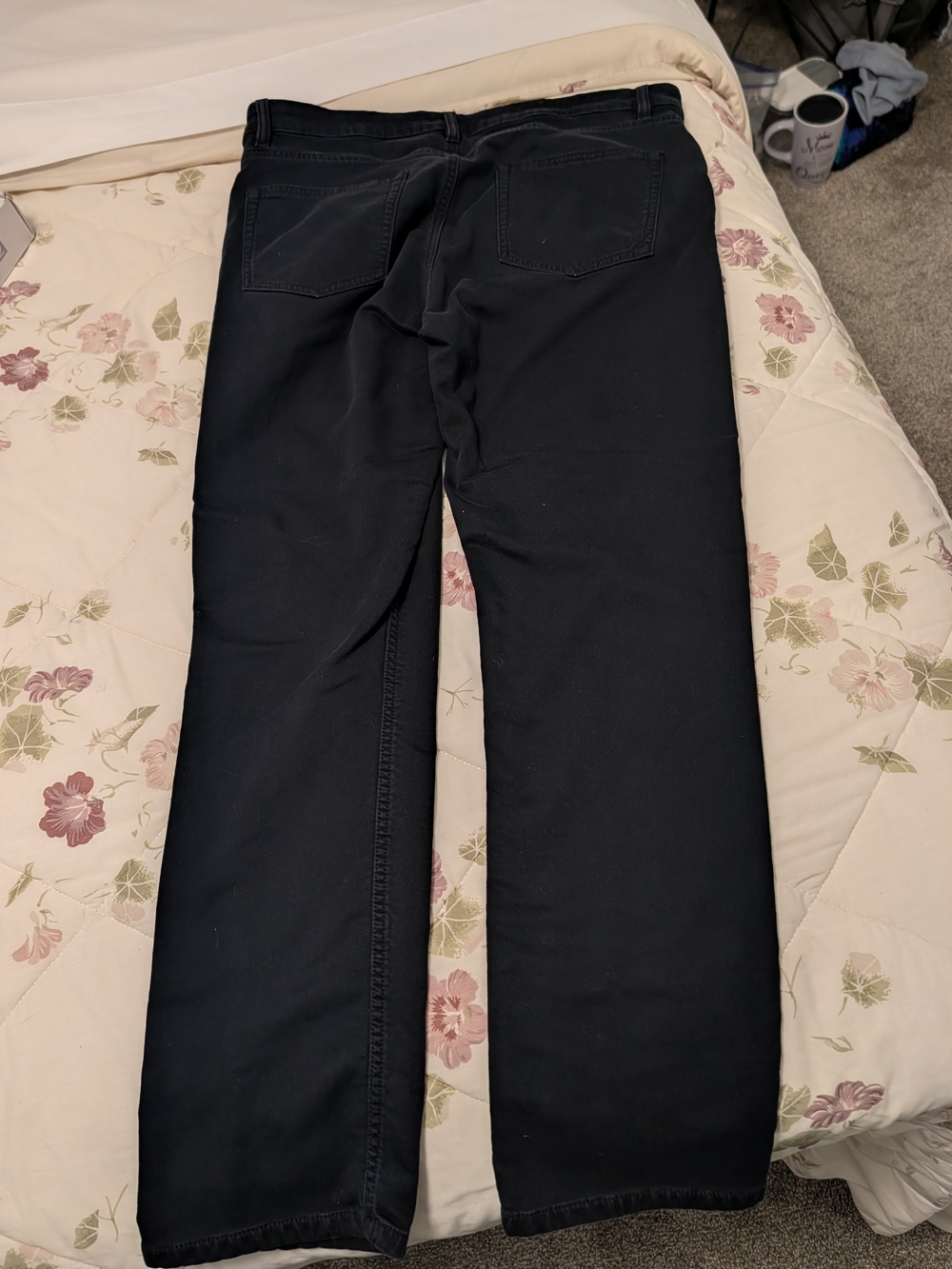 Quince Men's Black Straight Jeans